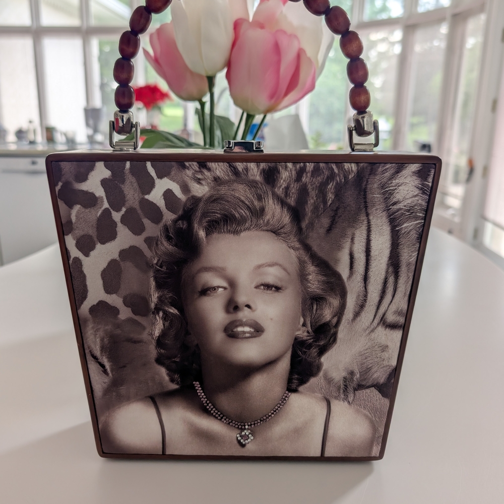 Marilyn Monroe Wood Purse